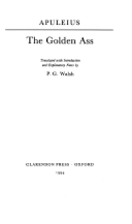 The golden ass