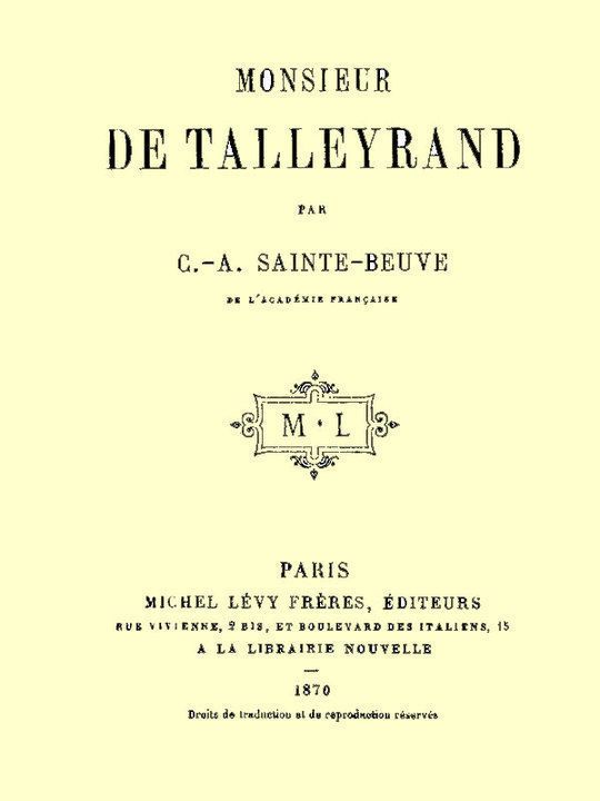 Monsieur de Talleyrand
