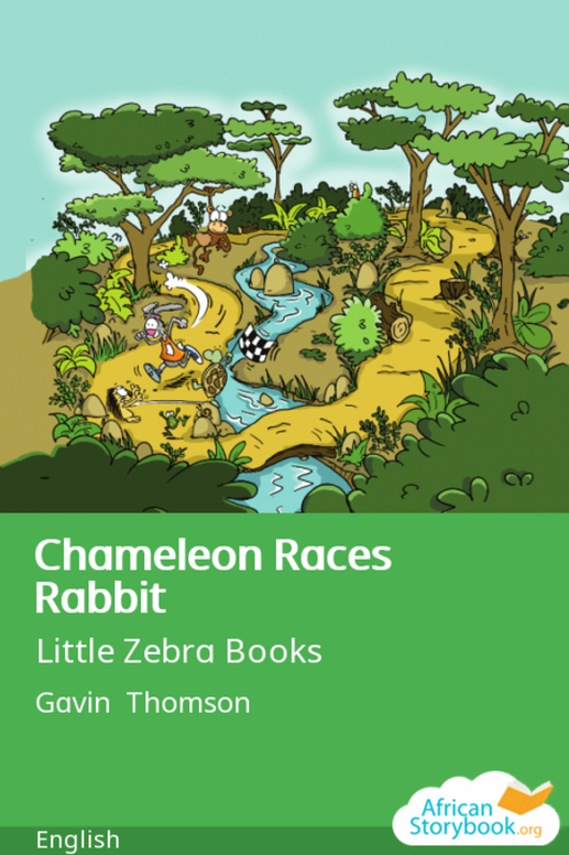 Chameleon Races Rabbit