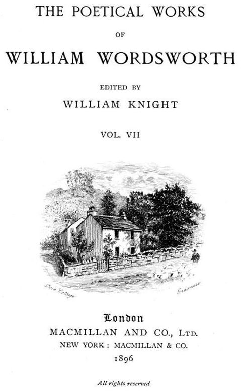 The Poetical Works of William Wordsworth, Vol. VII