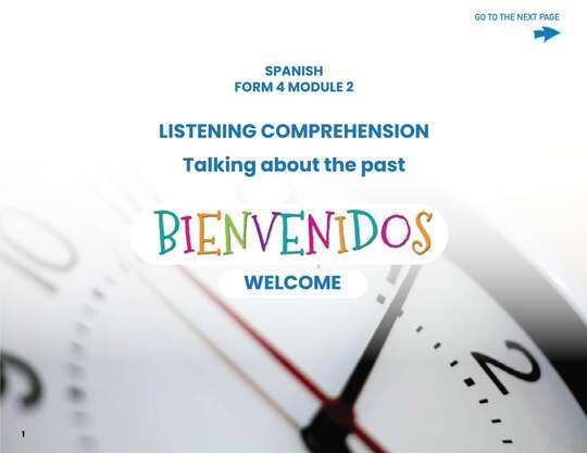 Spanish Form 4 Module 2