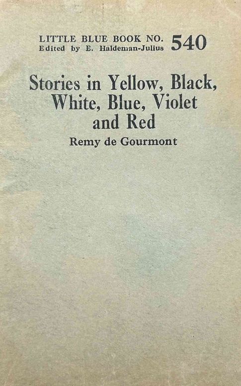 Stories in yellow, black, white, blue, violet and red