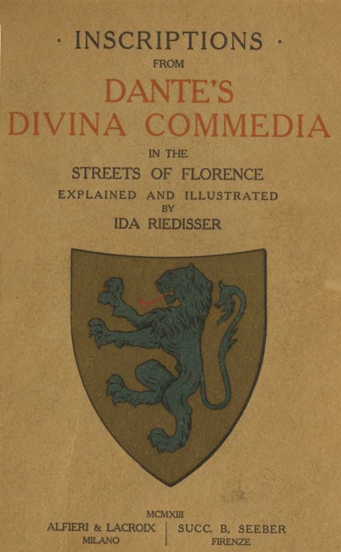 Inscriptions from Dante's Divina Commedia in the streets of Florence