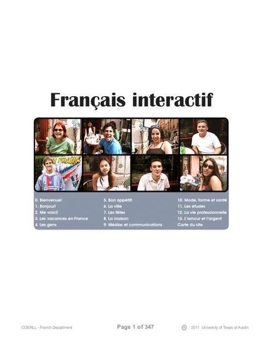 Franￃﾧais interactif