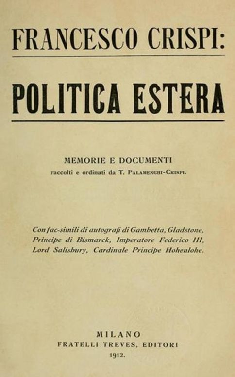 Politica estera memorie e documenti