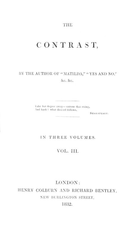 The contrast, Volume 3 (of 3)
