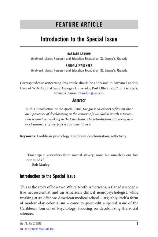 Introduction to the Special Issue
