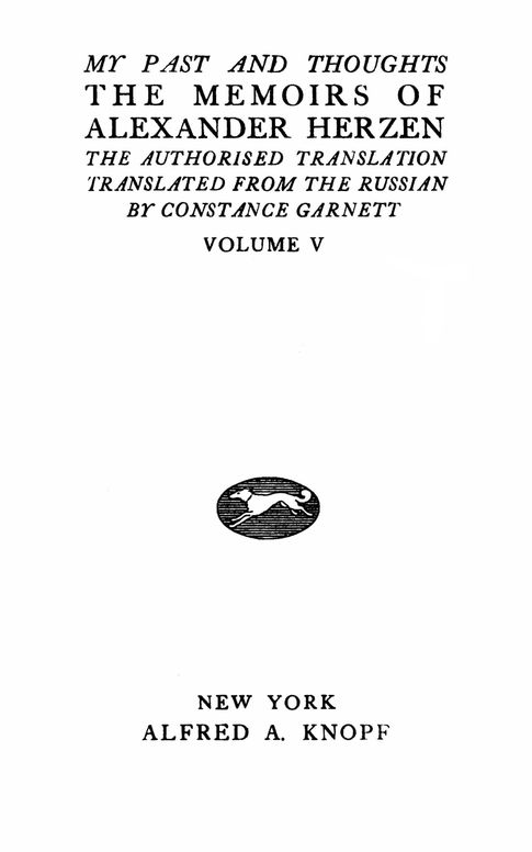 My past and thoughts, vol. 5 (of 6)