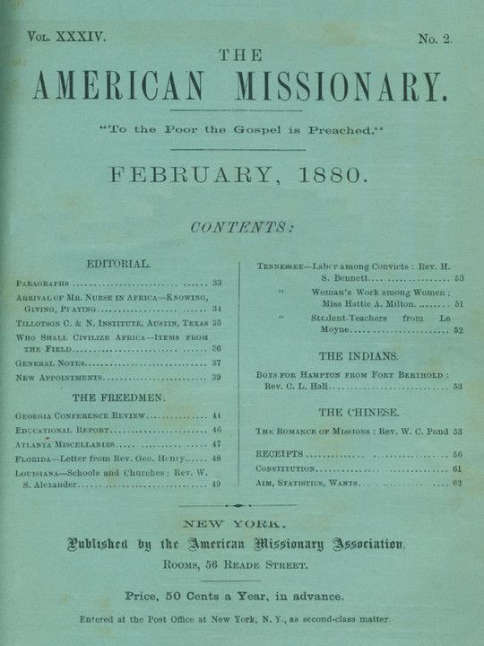 The American Missionary — Volume 34, No. 2, February, 1880