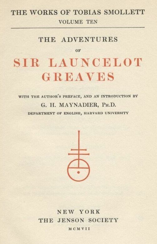 The Adventures of Sir Launcelot Greaves