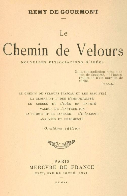 Le chemin de velours: Nouvelles dissociations d'idées