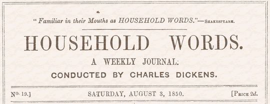 Household words, No. 19, August 3, 1850