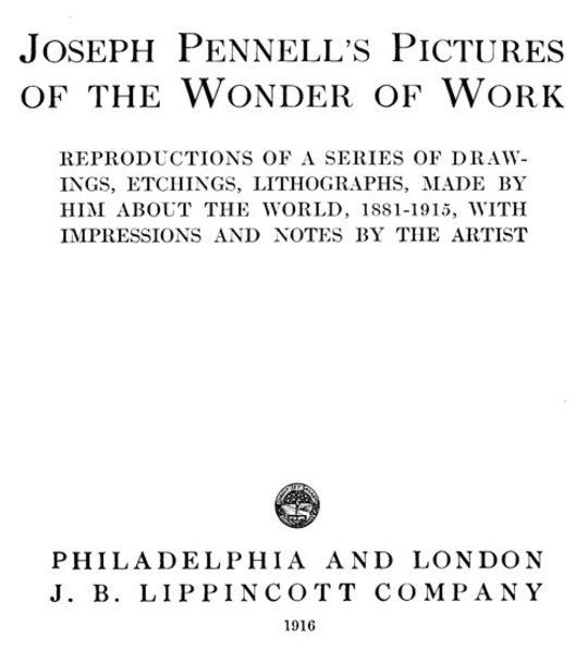 Joseph Pennell's Pictures of the Wonder of Work