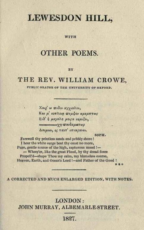Lewesdon Hill: with other poems