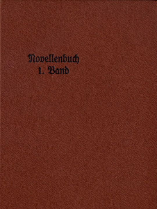 Novellenbuch 1. Band