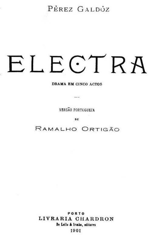 Electra
Drama em cinco actos