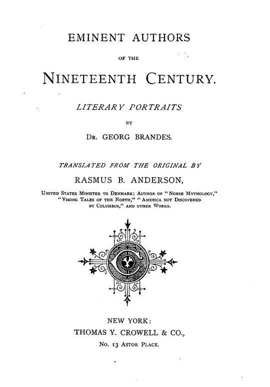 Eminent Authors of the Nineteenth Century Literary Portraits