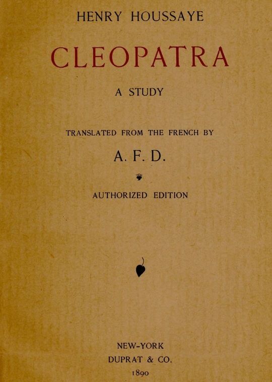 Cleopatra
a Study