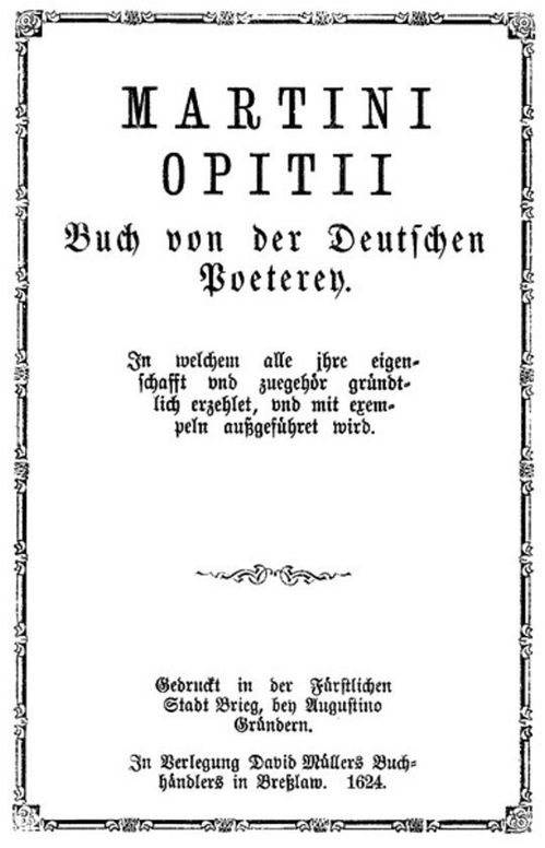 Buch von der Deutschen Poeterey