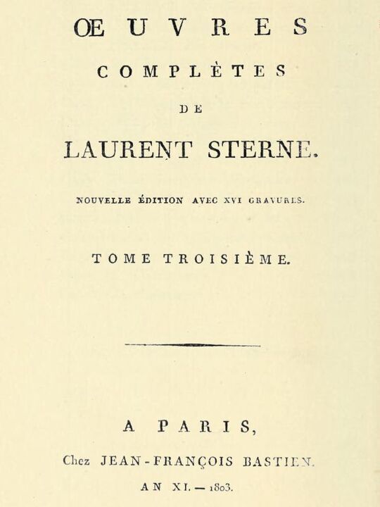 Oeuvres complètes, tome 3/6