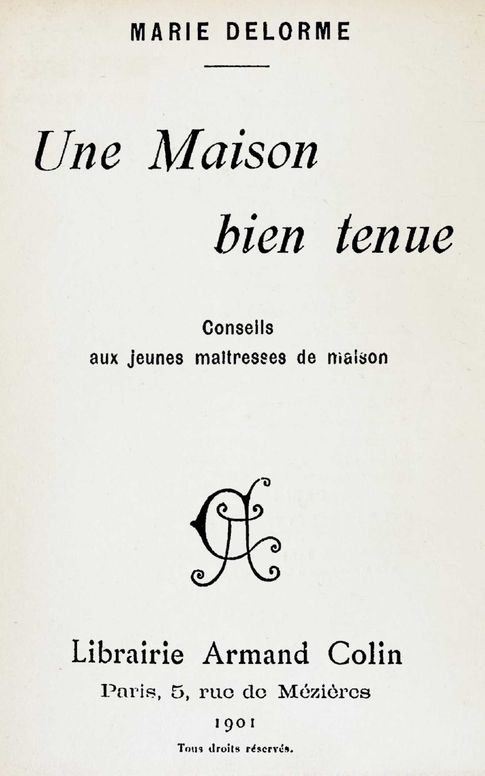 Une maison bien tenue