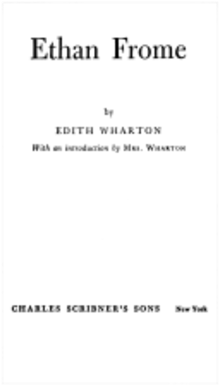 Ethan Frome