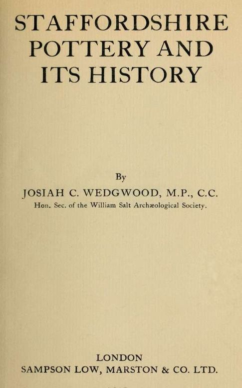 Staffordshire pottery and its history