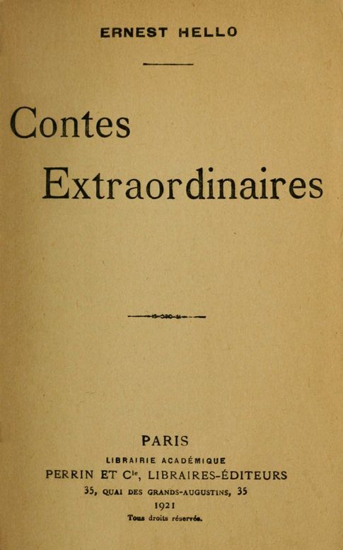 Contes extraordinaires