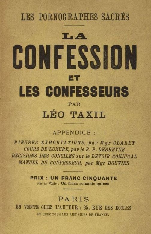 La confession et les confesseurs
Appendice: Pieuses exhortations, par Monseigneur Claret; Mœchialogie, par le R. P. Debreyne; Compendium; et les Diaconales, par Monseigneur Bouvier