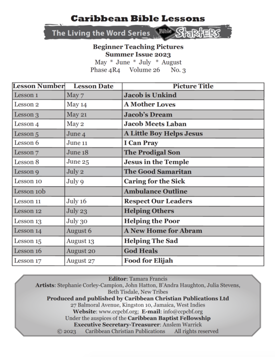 Bible Discoverers - Teaching Pictures Summer Issue 2023
