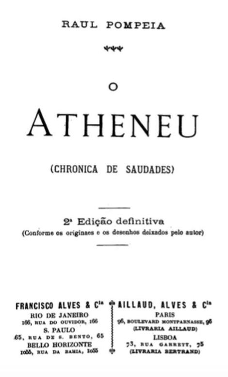 O Atheneu: Chronica de saudades