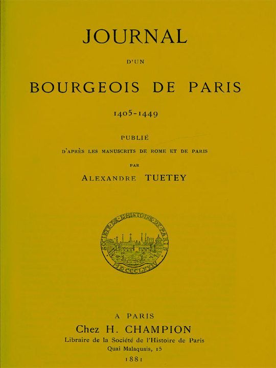 Journal d'un bourgeois de Paris, 1405-1449