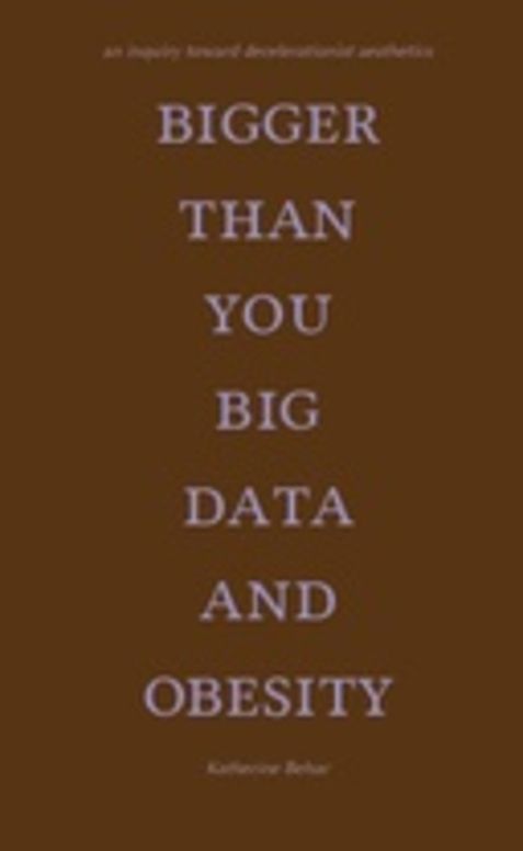 Bigger than You: Big Data and Obesity - An Inquiry toward Decelerationist Aesthetics