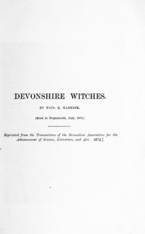 Devonshire Witches