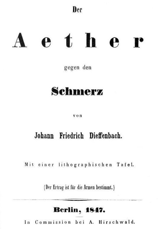 Der Aether gegen den Schmerz