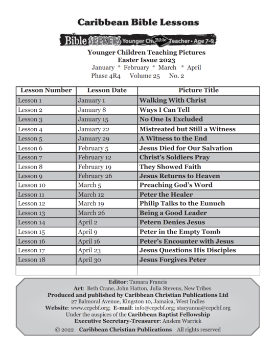 Bible Seekers - Teaching Pictures Easter Issue 2023