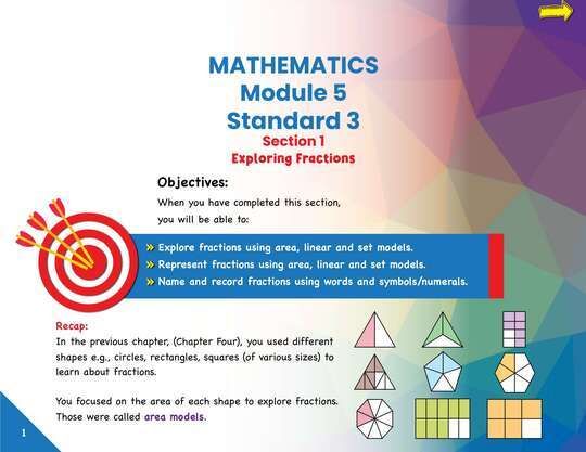 Mathematics Module 5 Standard 3 Section 1