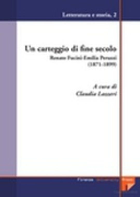 Un carteggio di fine secolo