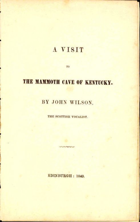 A Visit to the Mammoth Cave of Kentucky