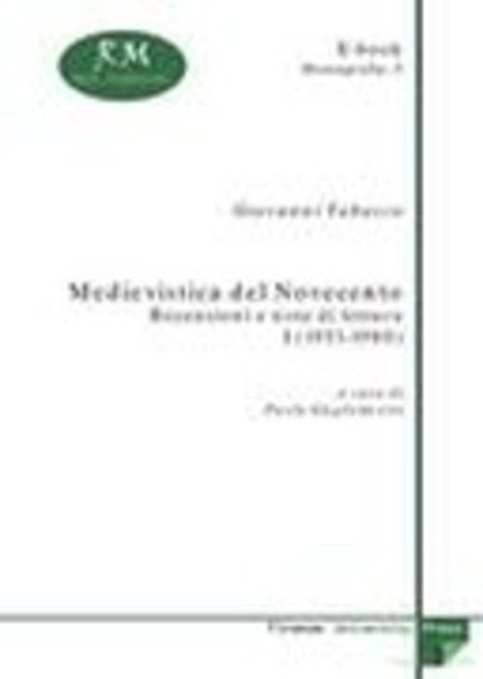 Medievistica del Novecento