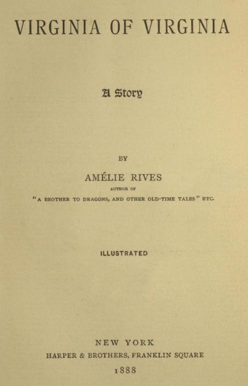 Virginia of Virginia
A Story