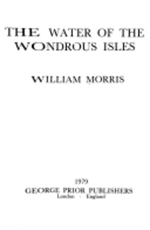The water of the Wondrous Isles