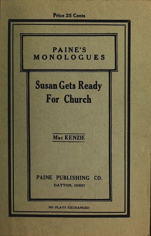 Susan Gets Ready for Church: A Monologue
