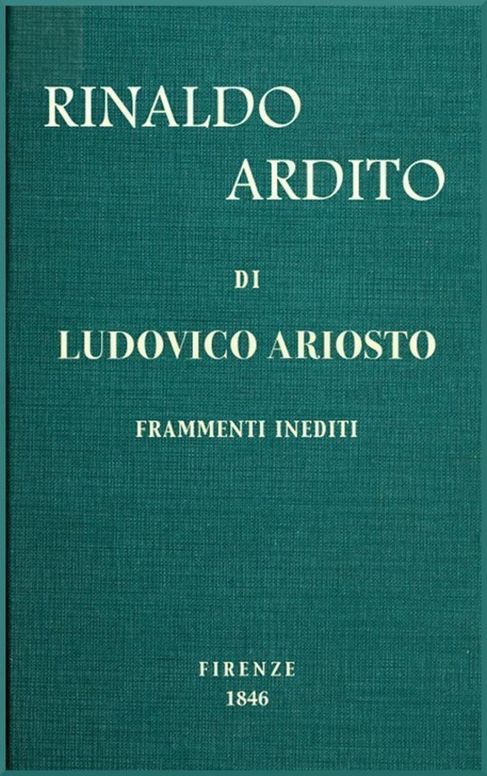 Rinaldo ardito Frammenti inediti pubblicati sul manoscritto originale