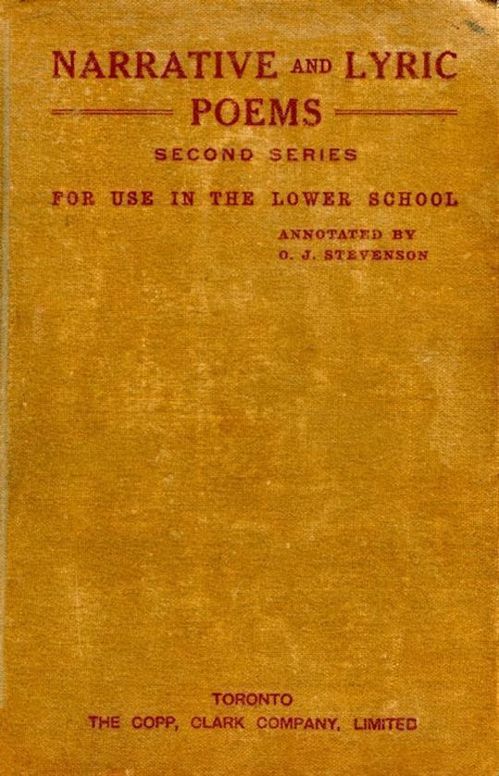 Narrative and Lyric Poems (Second Series) for Use in the Lower School