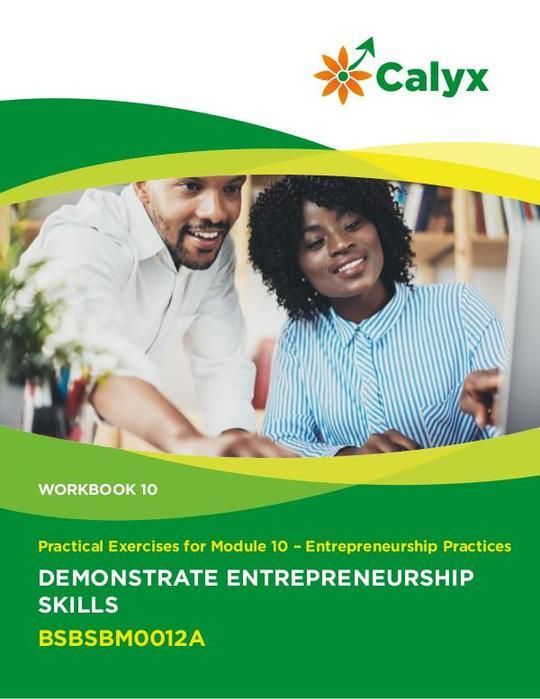 Demonstrate Entrepreneurship Skills