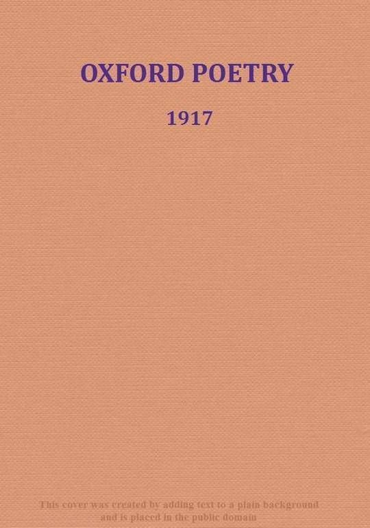 Oxford Poetry 1917