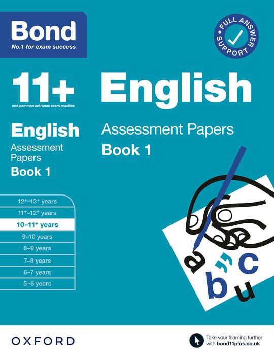 Bond 11+: English Assessment Papers Book 1 10-11 Years: Ready for the 2024 exam