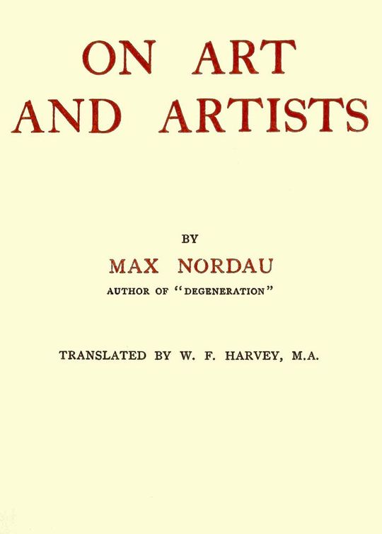 On art and artists