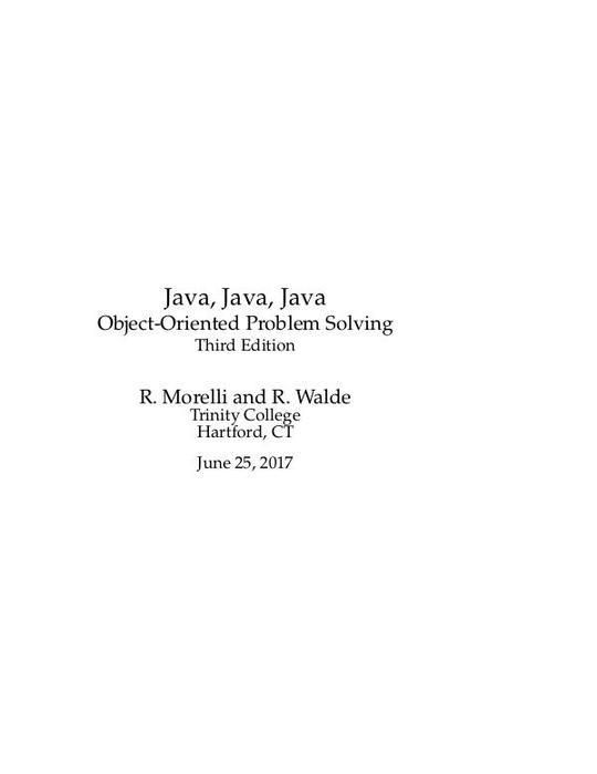 Java, Java, Java
